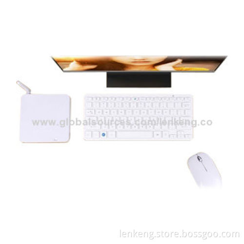 Internet Wireless Quad-core Android 4.4 Mini TV Box with 2.4GHz Keyboard and Mouse, USB Drive, HDMI